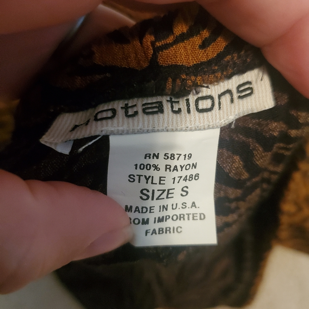 Tiger Stripe Rayon Beach Summer Pants - Picture 4 of 7
